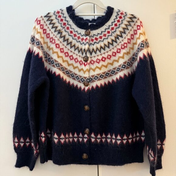 DÔEN Amble Fair Isle-Inspired Mohair-Blend Cardigan (Medium) - Picture 6 of 16